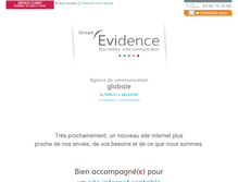 Tablet Screenshot of groupe-evidence.com